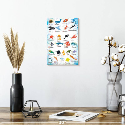 Carte de l'alphabet Ashelle Sea Life