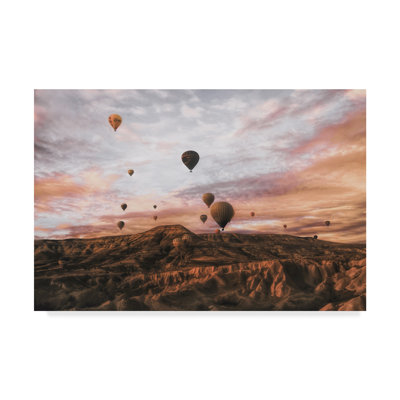 « cappodocia hot air balloon », reproduction de photo sur toile tendue