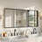 Rectangular Aluminum Alloy Frame Wall Mounted Bathroom Mirror,Decorative Wall Mirror with HD Tempered Glass for Bathroom Bedroom Entryway Living Room-1368609853-1350114142