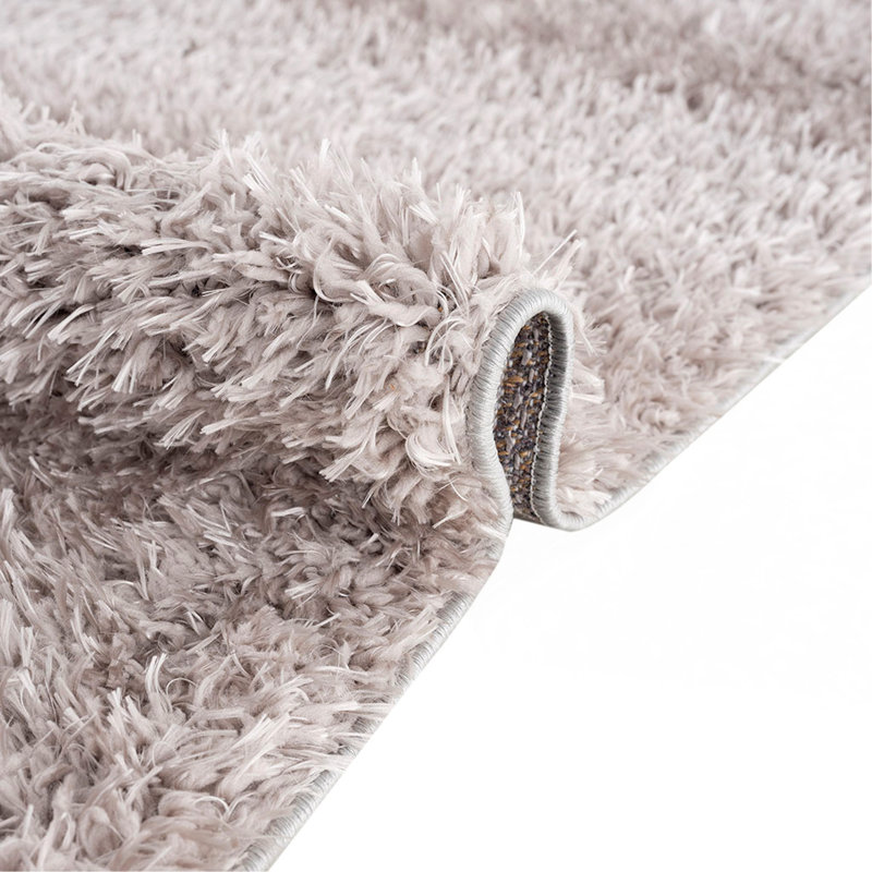 Tapis à poils longs en polyester doux, Rectangle 3 pi 11 po x 5 pi 11 po