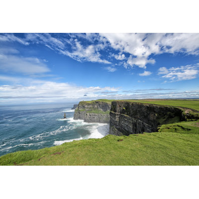 Cliffs Of Moher by Mr_Fu - Wrapped Canvas Print