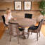 Ensemble de 2 chaises d'appoint de cuisine en bois massif avec garniture cloutée et support pour haut dossier Farmhouse, capacité de poids de 350 lb-1590159142
