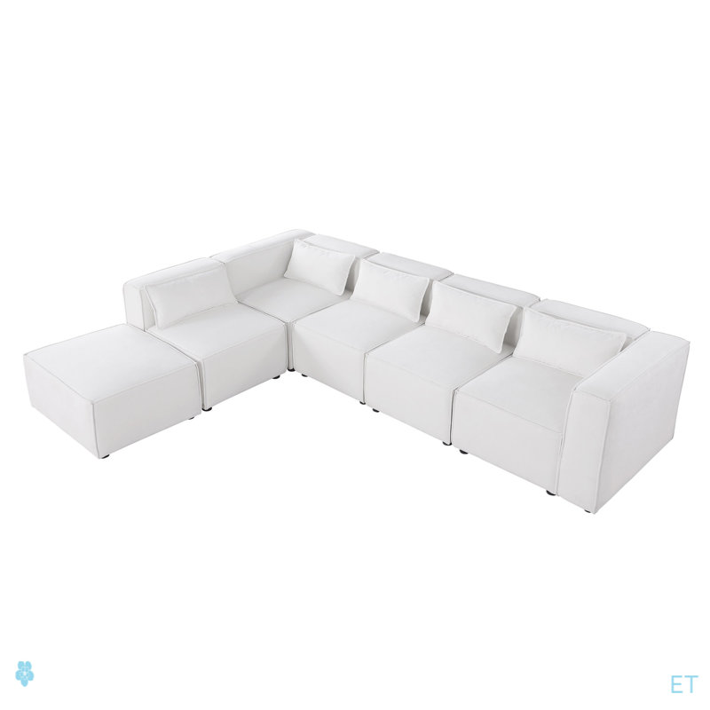 Modular Sofa Chenille Fabric,  Simple And Grand, The Seat And Back Is Very Soft. This Is Also A KNOCK DOWN Sofa