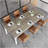 78.7" Extra Long 2-Person Computer Desk, Double Workstation For Home Office, Modern Collaborative Desk With Heavy-Duty Steel Legs, Oak & White Finish