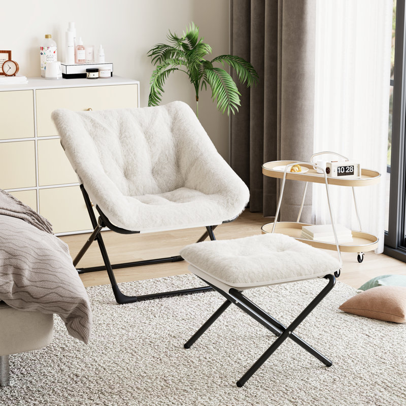 Upholstered Accent Chair, Beige