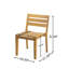 Ensemble de 2 chaises d'extérieur robustes en bois d'acacia