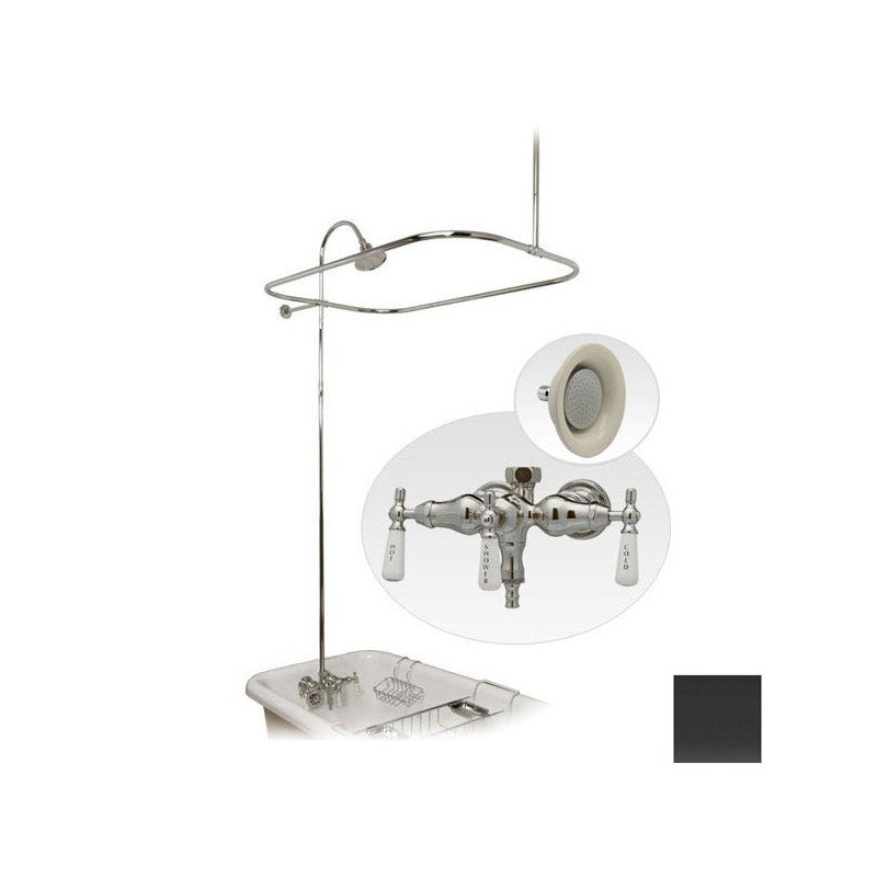 All-In-One Kit with Rough in-Valve, Matte Black