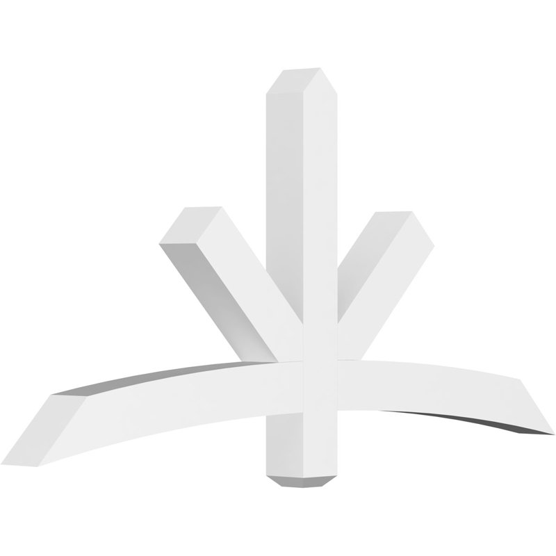 Support de pignon Alberta Alberta, H 30 po x l 60 po (pas: 12/12), P 4 po x F 4 po, PVC