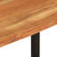  Table de salle à manger en bois naturel et argent-278153773-278153772