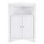 Armoire de coin blanche pour la salle de bain, 12,2 pouces de largeur, 32,3 de hauteur, facile à assembler et - Buffet multifonctionnel pour la cuisine
