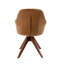 Fauteuil pivotant rembourré en velours-61798416