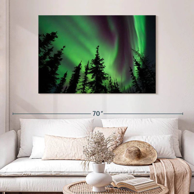 Alvord Fairbanks Aurora Borealis, H 32 po x l 48 po
