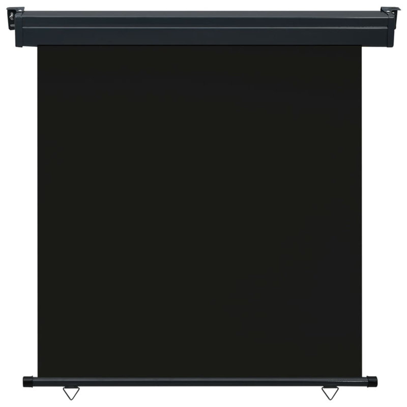 Ergin Balcony Side Awning, Black, 250cm H x 85cm W