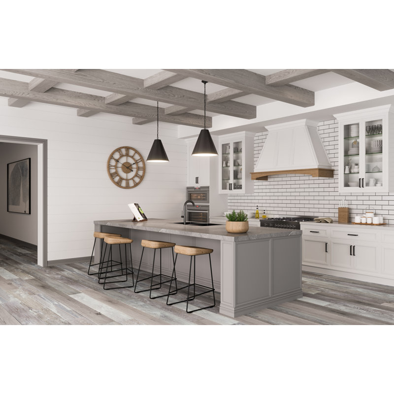 8-Foot Gray Stainable Wood Faux Ceiling Beam