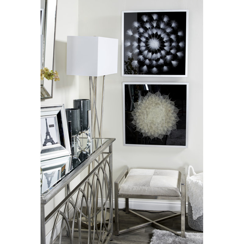 Décoration murale boîte à ombre naturelle mandala leaf