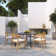 Lido 7-Piece 63" Rectangular Dining Table & Armchairs Set
