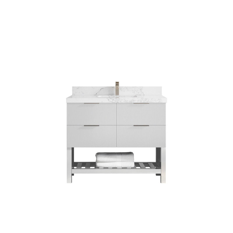 Meuble-lavabo simple 42 po avec plateau Catalina