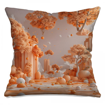 Coussins à double face Pumpkin Floating Trees