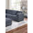 Sectional sofa with footstool