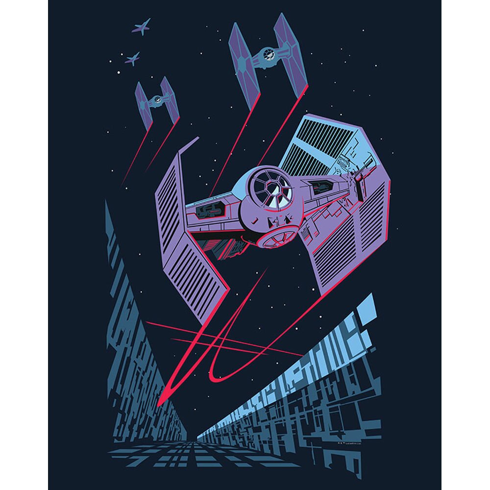 Poster Star Wars Vektor Tie-Fighter