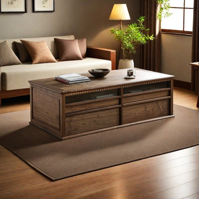 Black Walnut Retro Coffee Table