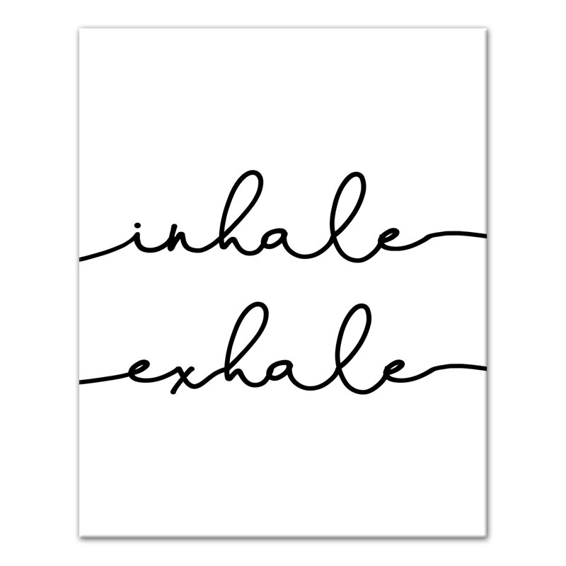 « inhale exhale », reproduction d’impression sur toile