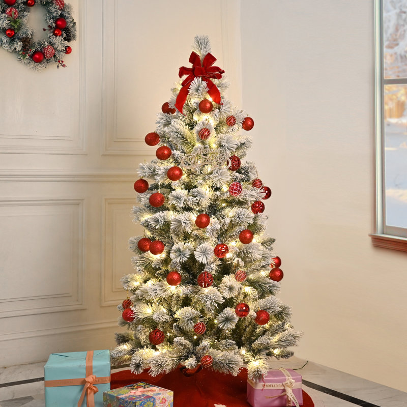 Arbre de Noël artificiel enneigé 4 pi, 4'