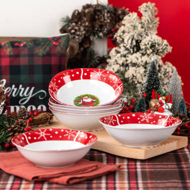 Wayfair Basics Holiday Dessert Plate & Bowl Storage Chest