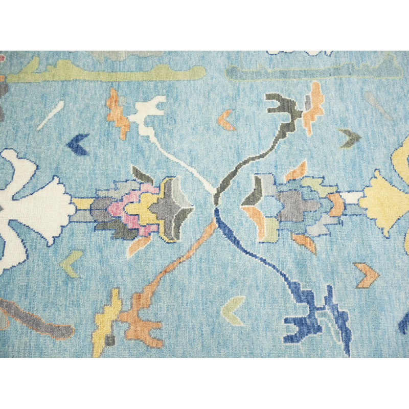 Tapis oriental Oushak Chobi Floral Colorfast 12 x 15