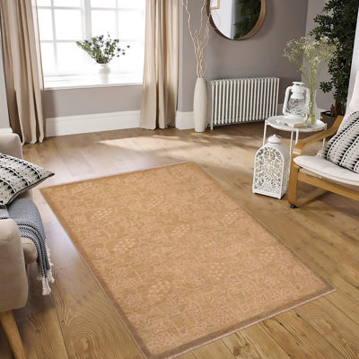 Wool Floral Indoor Rug