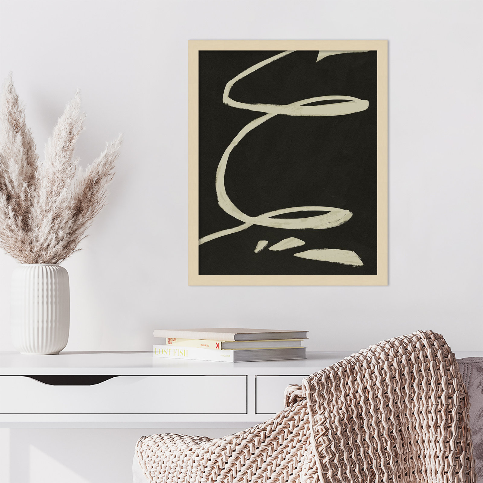 Neutral Spring III Print by Jacob Green, 21" H x 17" W x 1" D, Brown