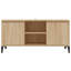 Steyning Unfinished TV Stand with Fireplace Included-1968540491