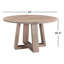 Tanya Round Solid Wood Dining Table-452598557