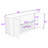 Stylish Wave-Design Sideboard Buffet Cabinet with Wine Rack, Open Storage and Adjustable Shelves