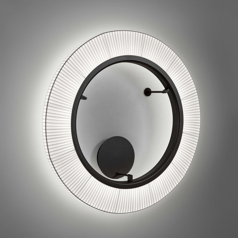 Roda - Lampe murale / plafonnier à intensité variable à DEL PF / 90 - intensité variable 0 à 10 V - cadre brun, Blanc, 120 V