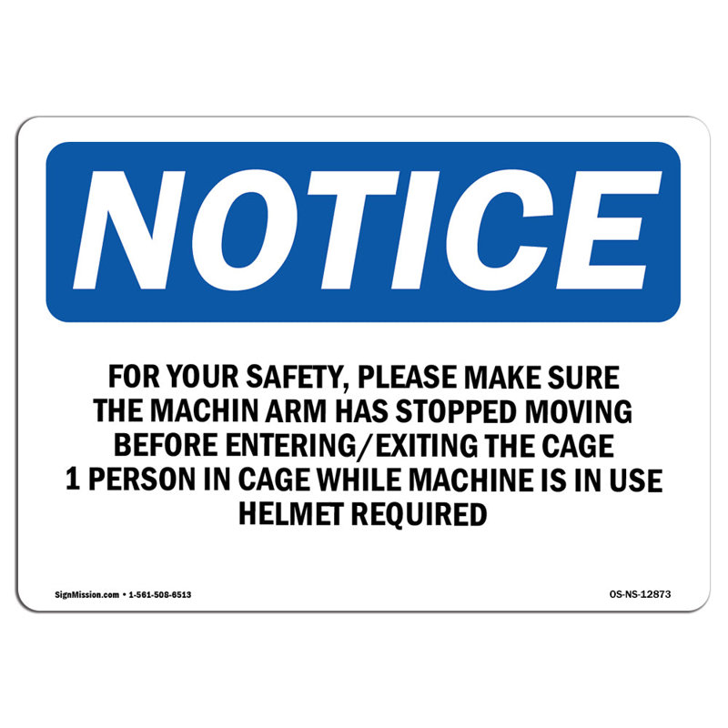 For Your Safety Please Make Sure the Machine Sign
