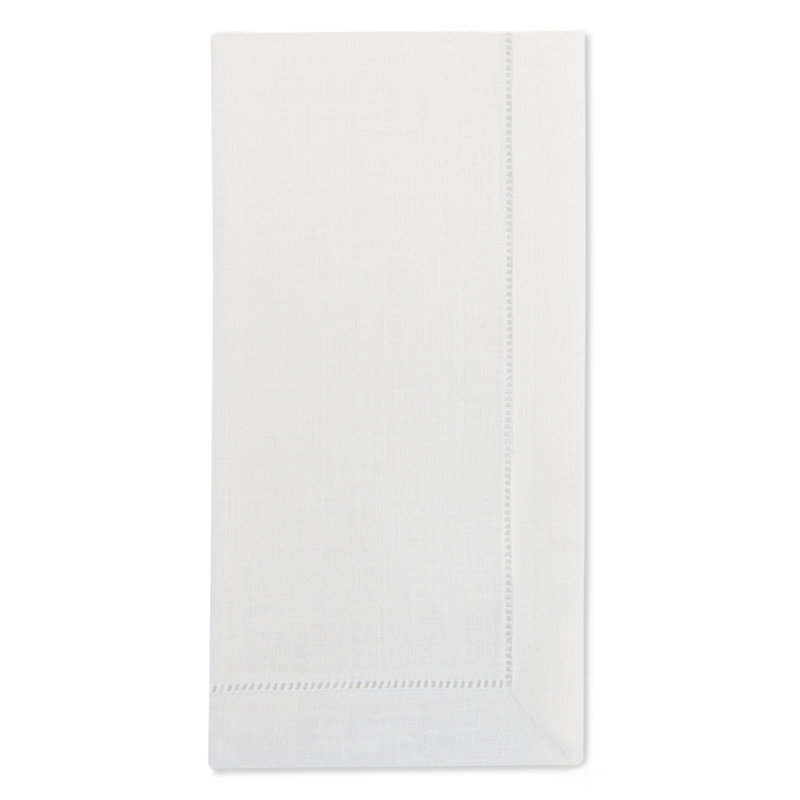 Festival Linen Square Napkins, White