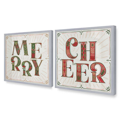 Merry Bright, ensemble de 2 reproductions d'art