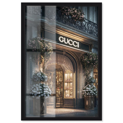 Illuminated Luxury Store Shadowbox Print Fashion Art Print by Art Remedy