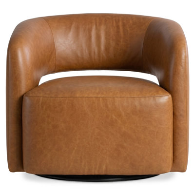 Chaise pivotante en cuir Chloe