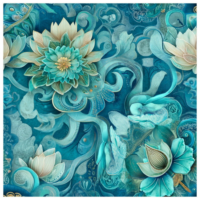 Housse de couette Art Floral Bedding, Lit simple