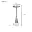 Table d'appoint Elegant Gold 8 po x 24 po