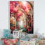 «Swante Pink Bridge Whimsical Arches», reproduction sur toile-493391177-493391169