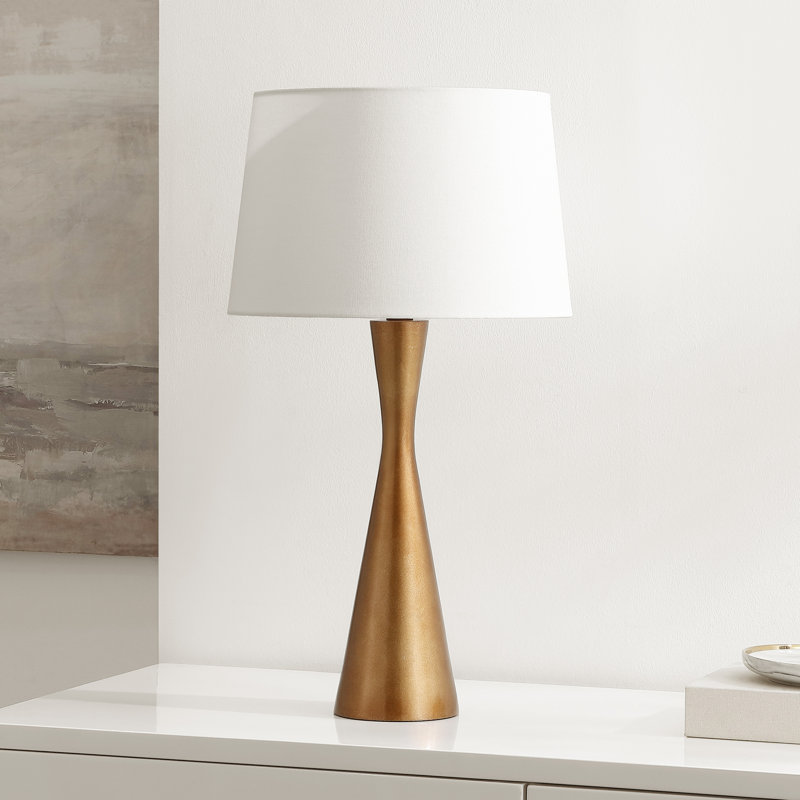 Ermes 25.5 Inch Antique Brass Resin Table Lamp