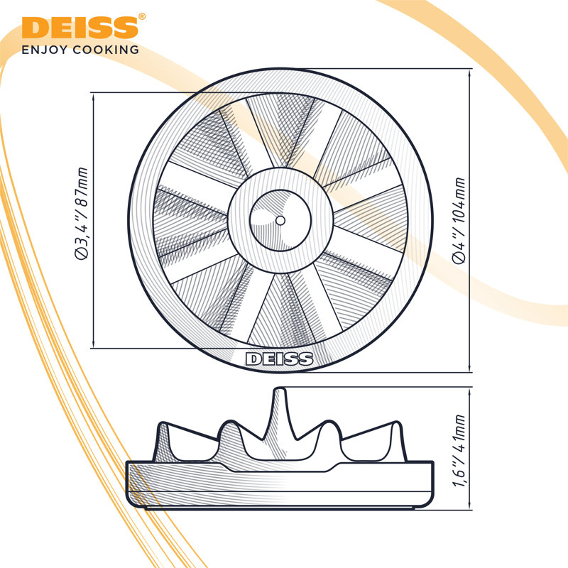 Deiss Pro Apple Slicer Base - Safe Grip For Perfect Slices - Easy Cleaning, Durable Construction