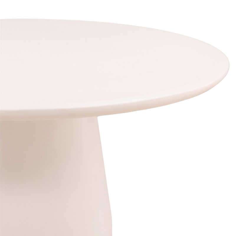 Turell Round Outdoor Dining Table Ivory