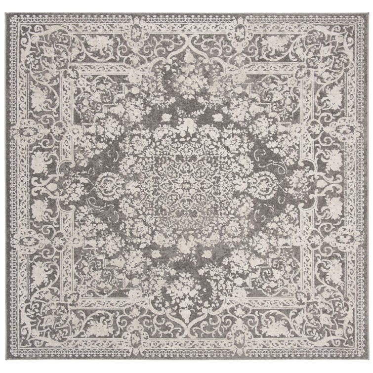 Calidia Oriental Dark Gray/Cream Rug