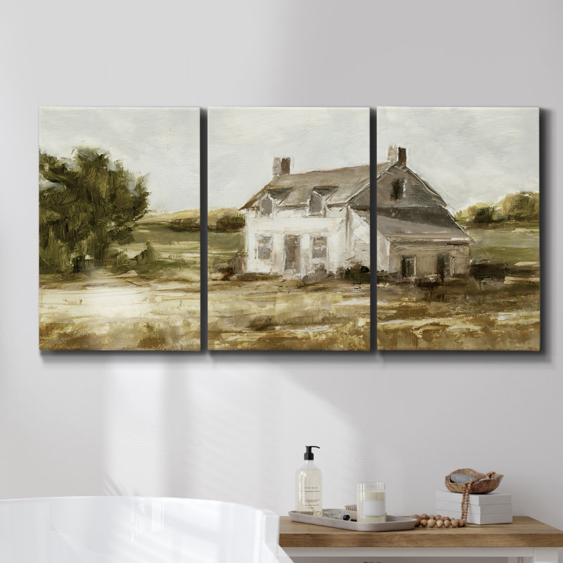 Chêne Christchurch III - Toile encadrée multi-pièces, H 27 po x l 54 po x P 2 po