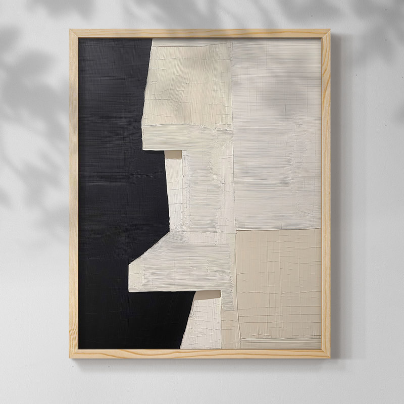 "ABSTRACT Series DCLxxx" par J Paul, Naturel / naturel, H 11 po x l 9 po
