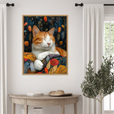 «Kitty» par Ilora, reproduction d'art sur toile encadrée